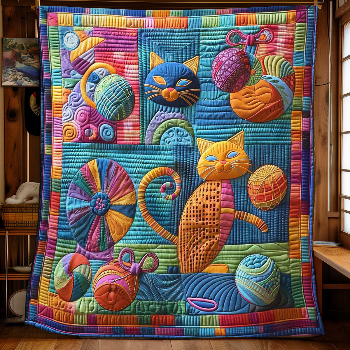 Feline Fun WN0908052CL Quilt