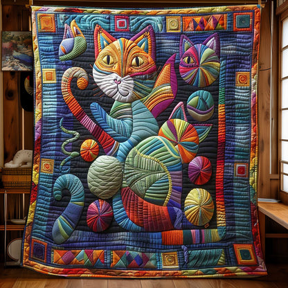 Feline Fun with Yarn WN0908051CL Quilt
