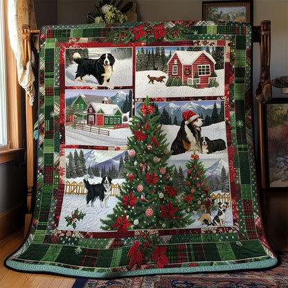 Festive Bernese Mountain WN3008018CL Quilt