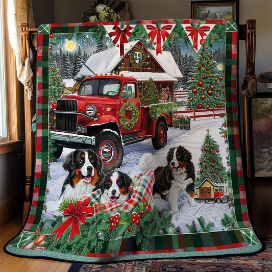 Festive Bernese Ride WN3008035CL Quilt