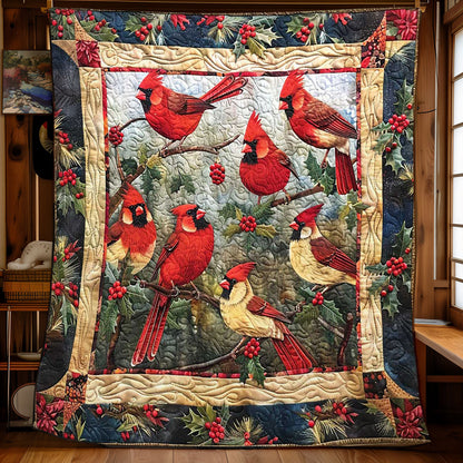 Festive Cardinal WN1608013CL Quilt