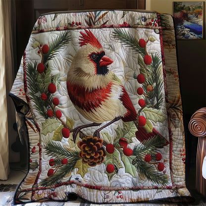 Festive Cardinal WN2208040CL Quilt