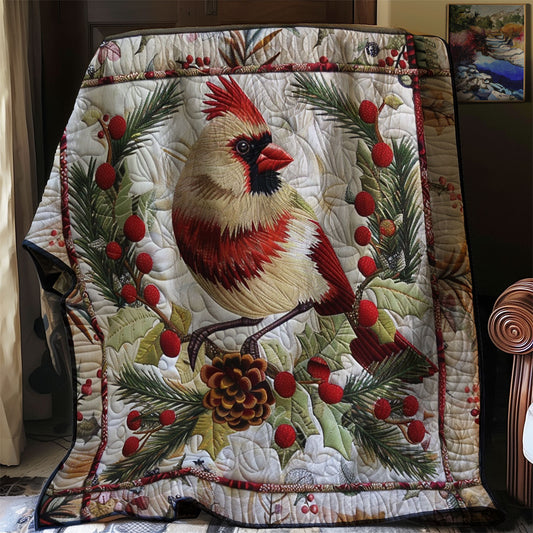 Festive Cardinal WN2208040CL Quilt