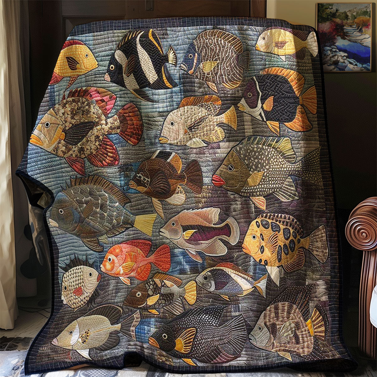 Fishes WM2907001CL Quilt