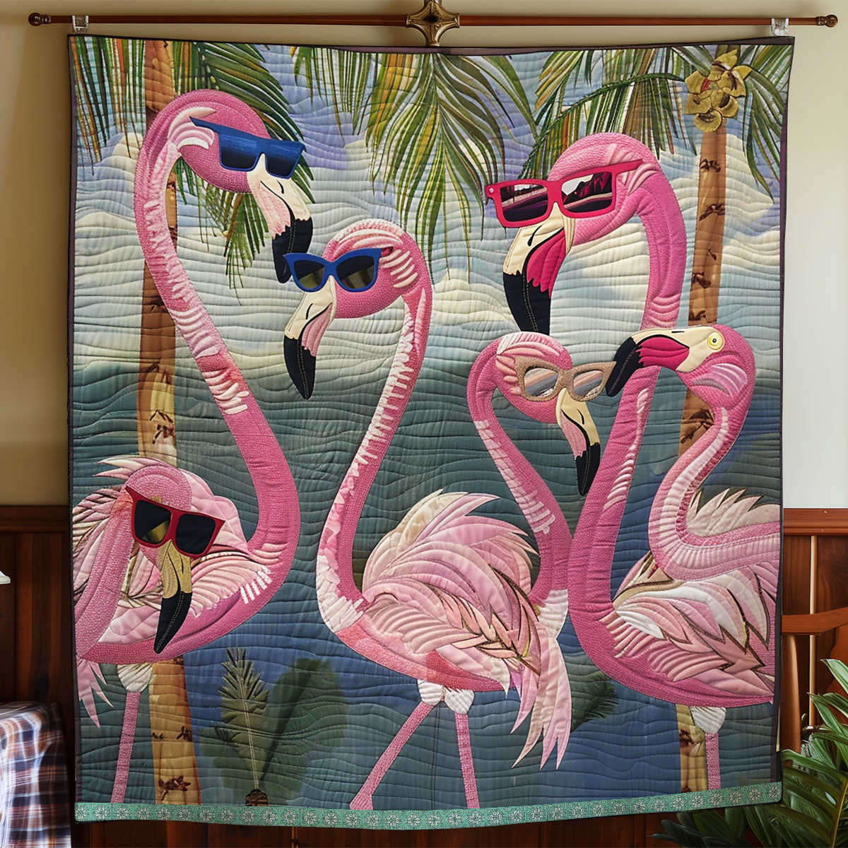 Flamingo Lagoon WN0909037CL Quilt