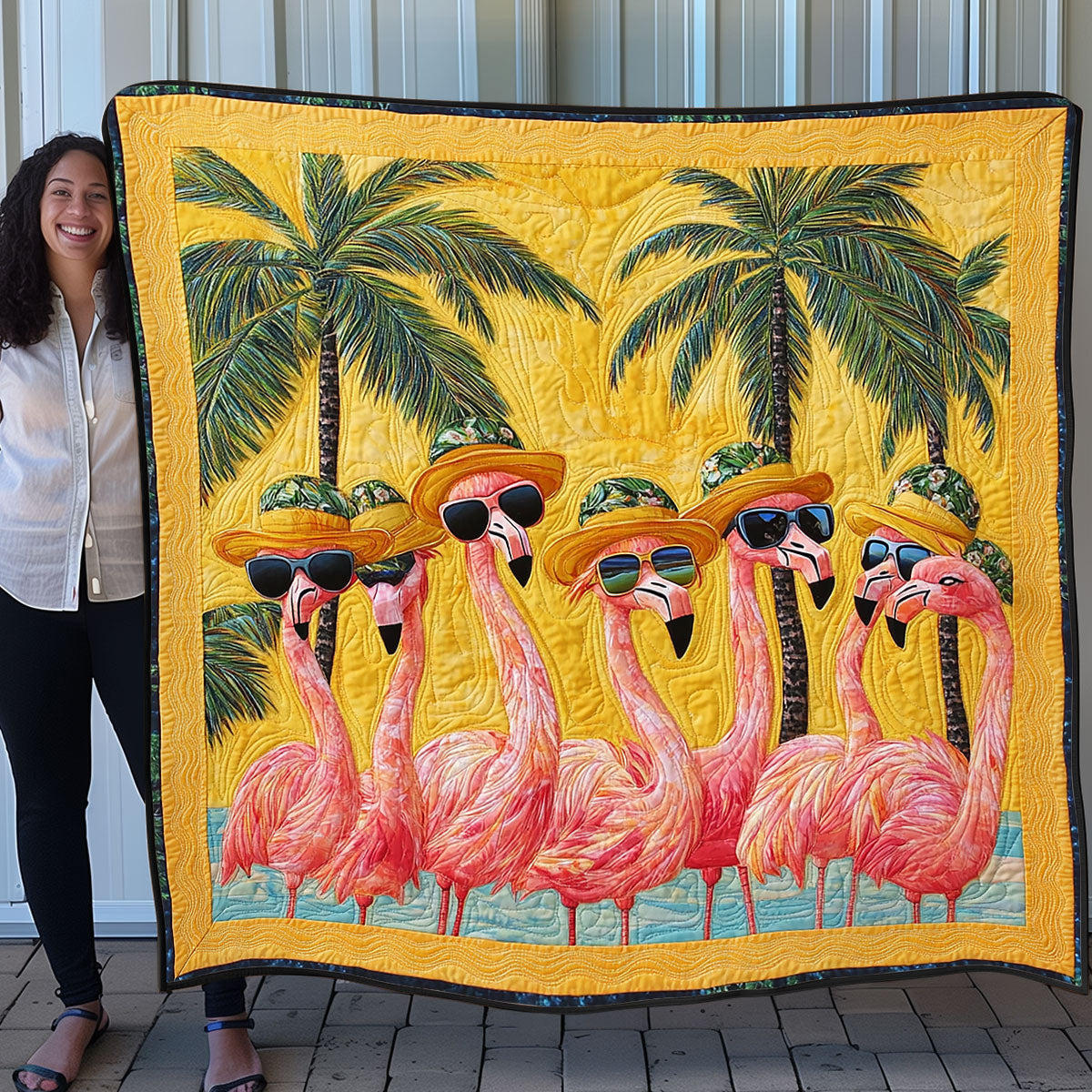 Flamingo Oasis SR0708029CL Quilt