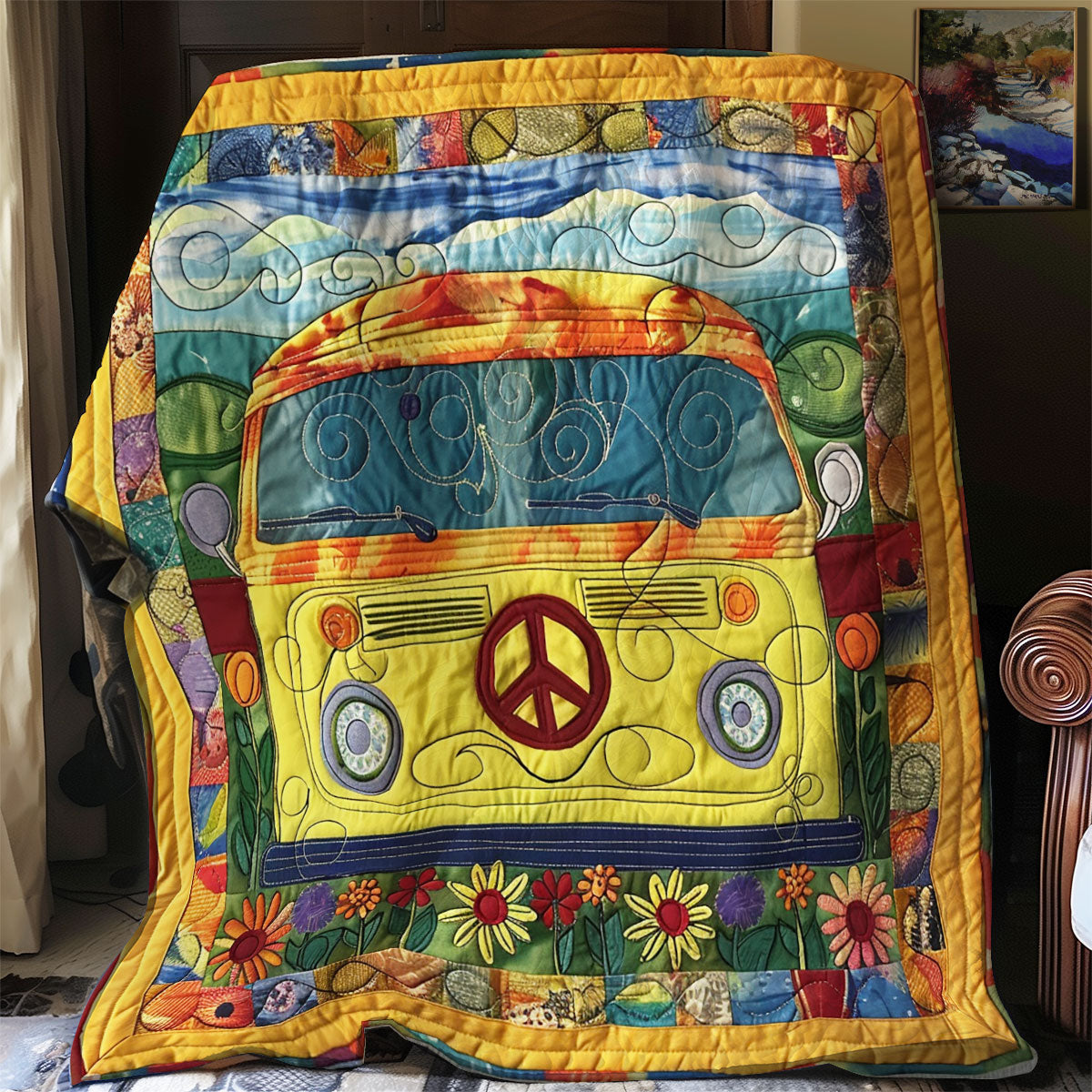 Floral Peace Van SR1408025CL Quilt