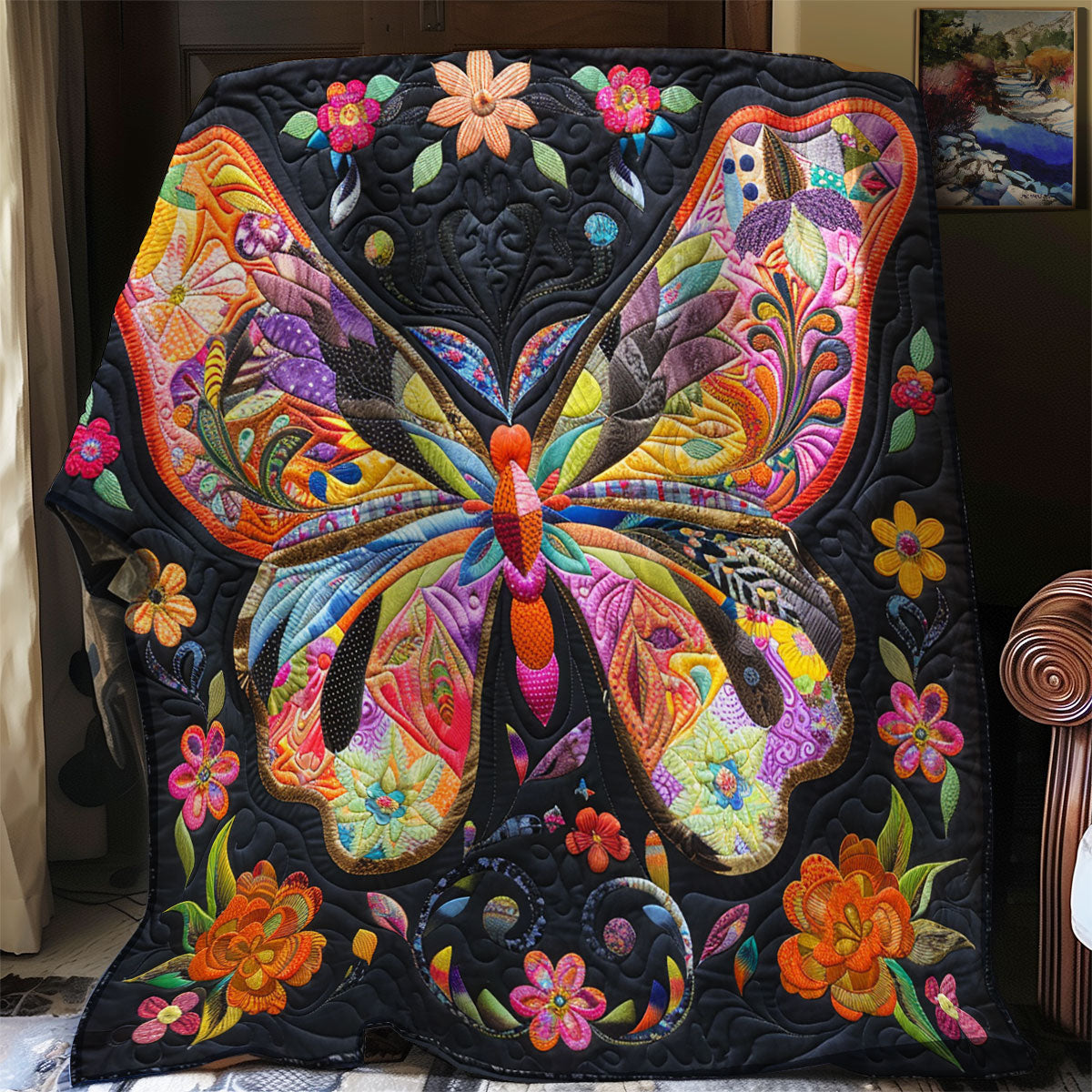 Flower Butterfly SR2108024CL Quilt