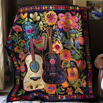 Flower Guitar Dreams WN2208132CL Quilt