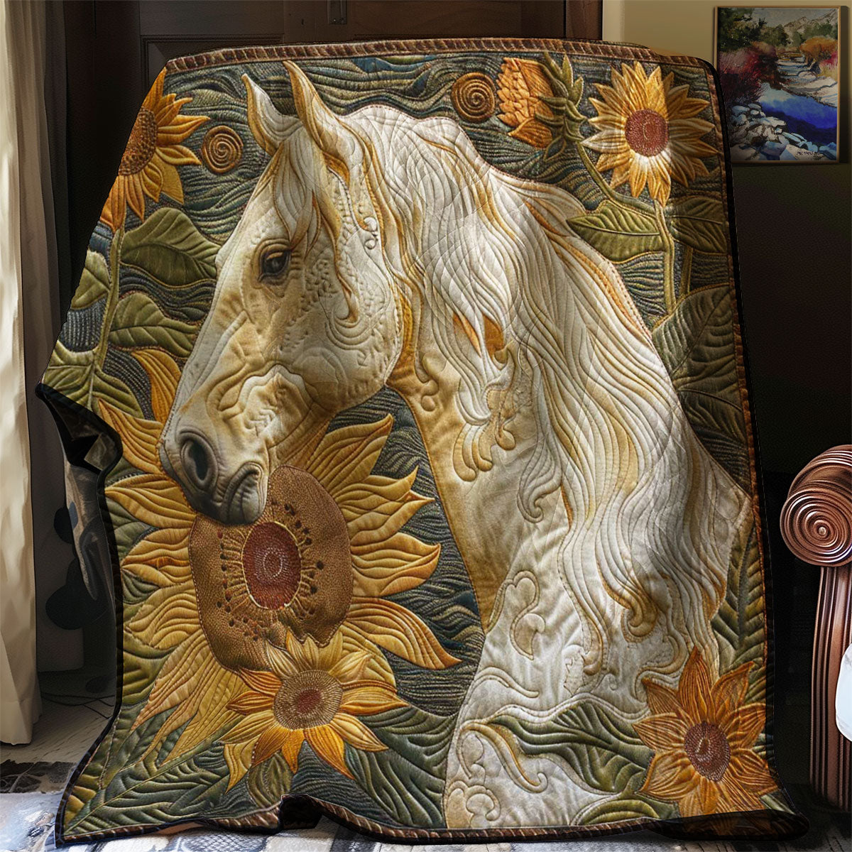 Flower Horse Comforter WN2108052CL Quilt