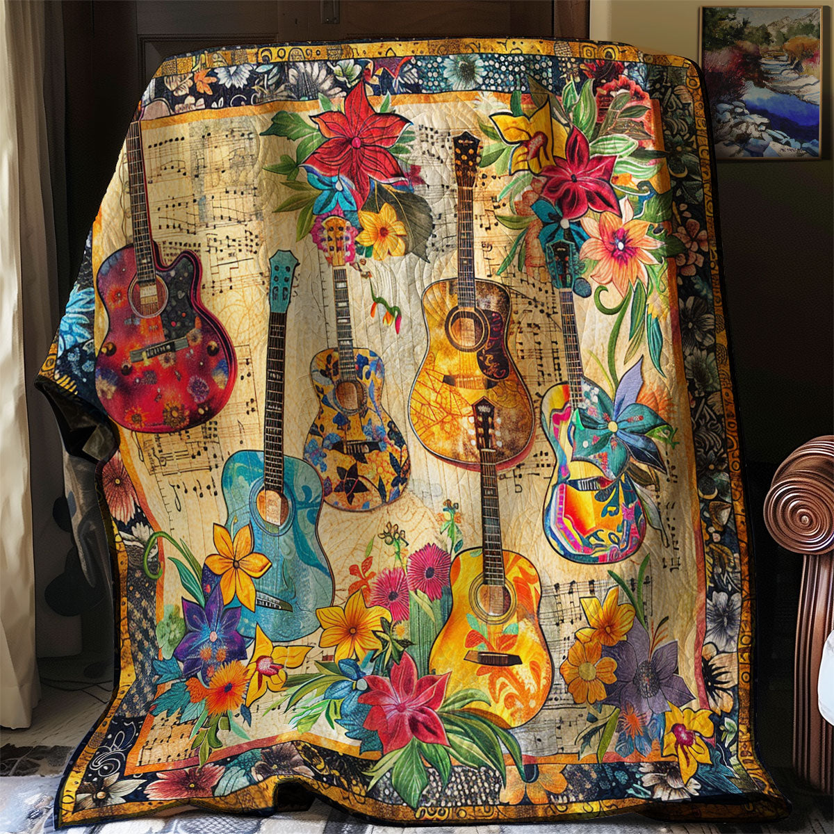 Flower Jam Session WN2208139CL Quilt