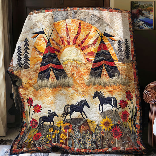 Flower Pasture Horse SR2608013CL Quilt