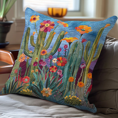 Flowers And Cactus WN2607049CL Quilt Pillow Case