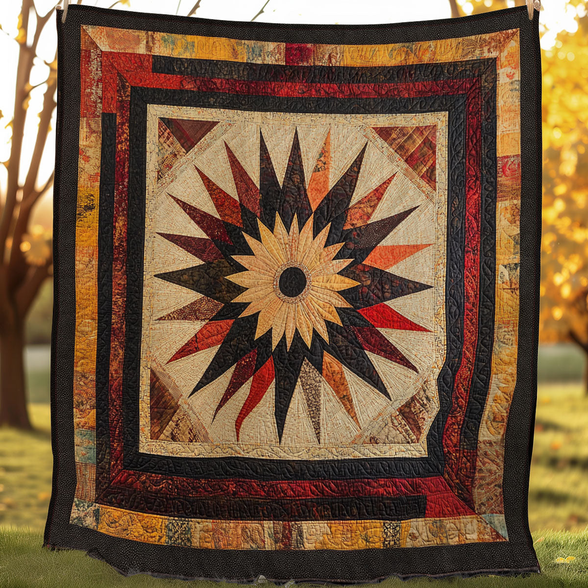 Flowers And Sun WN0108062CL Quilt