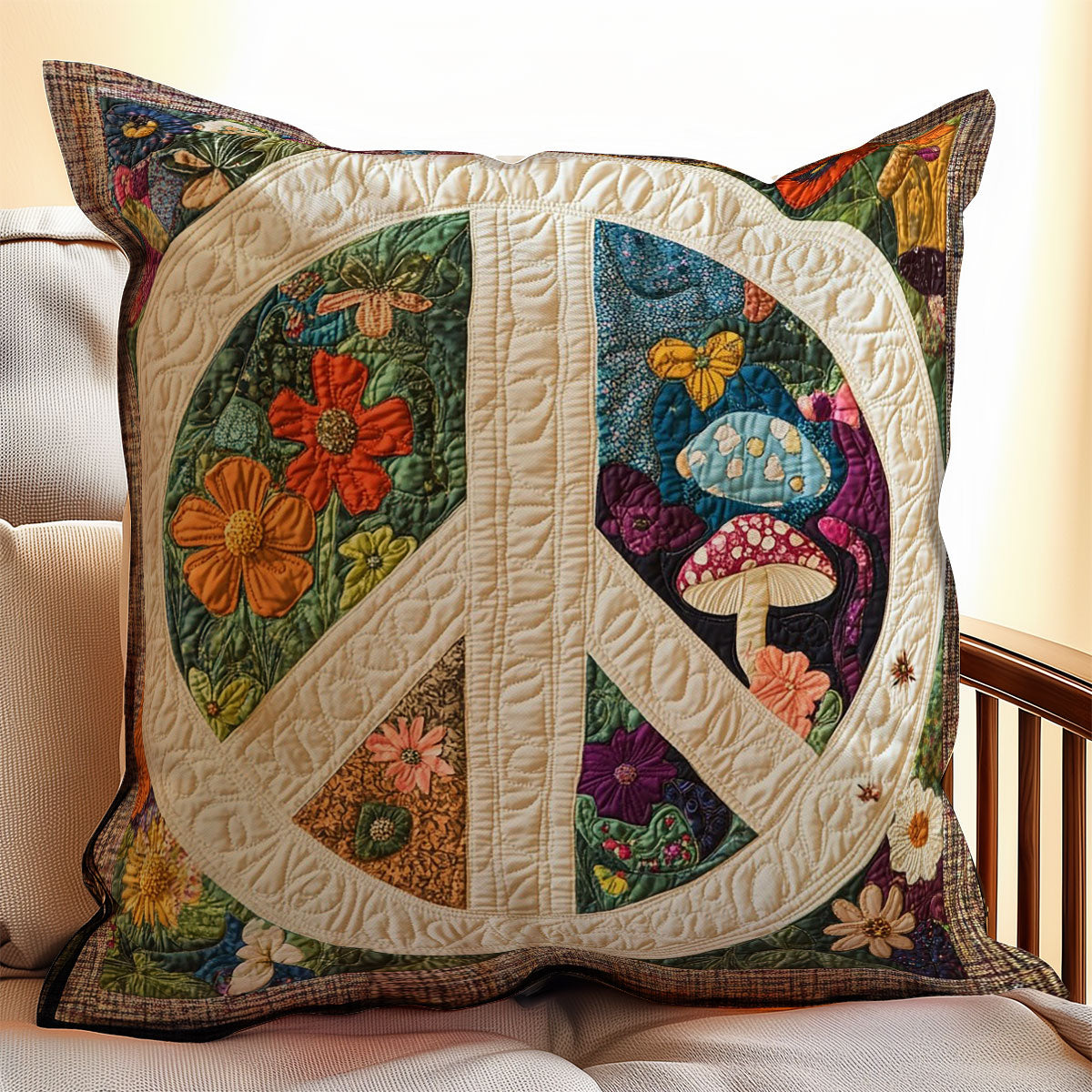 Flowers Hippie WM0308102CL Quilt Pillow Case