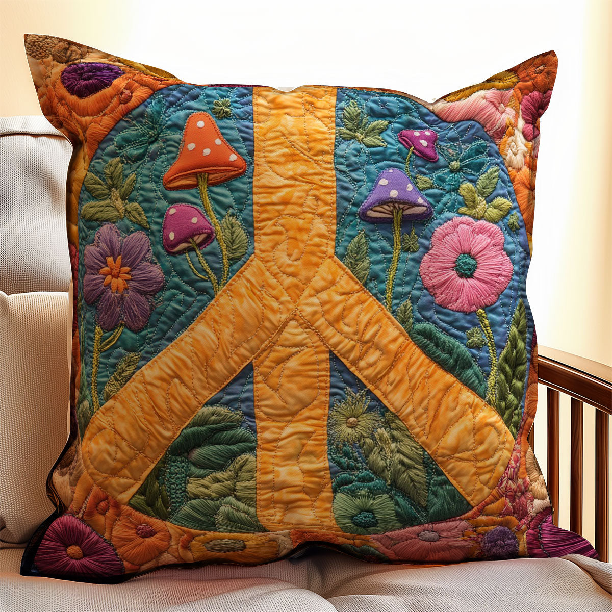 Flowers Hippie WM0308120CL Quilt Pillow Case