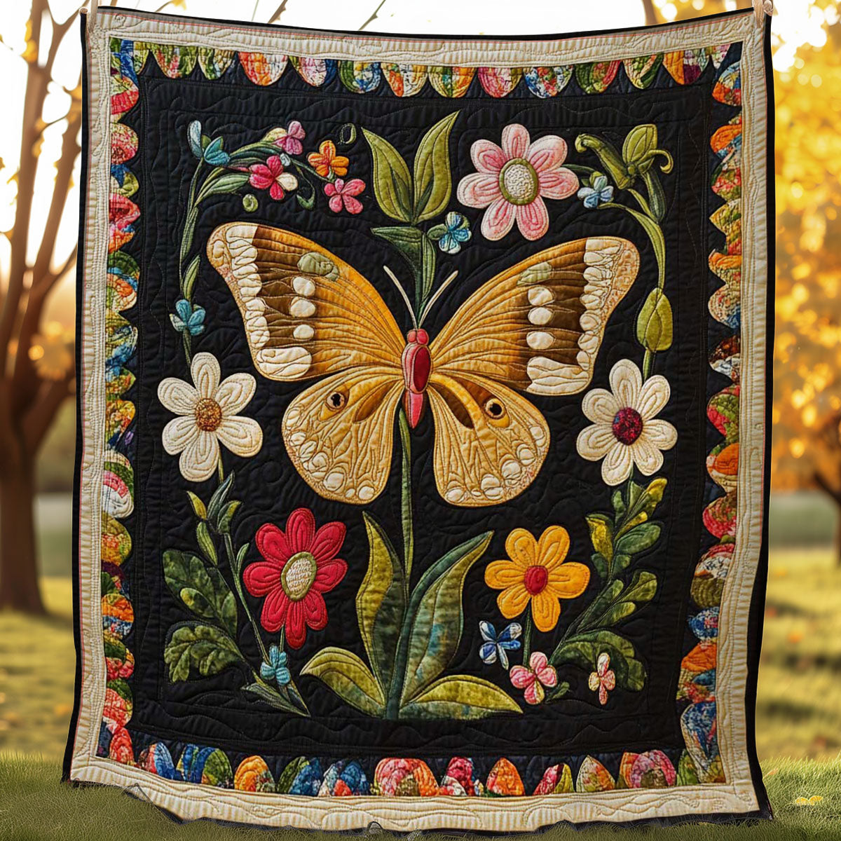 Fluttering Beauties WN0508009CL Quilt