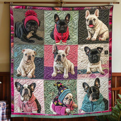 French Bulldogs Joy WN1209034CL Quilt