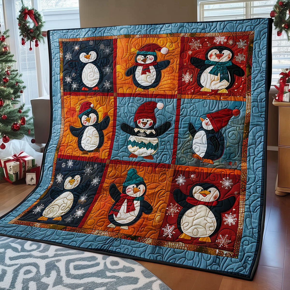 Friendly Penguins SR1908030CL Quilt