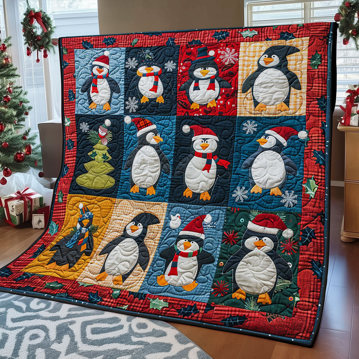 Funny Penguins SR1908026CL Quilt