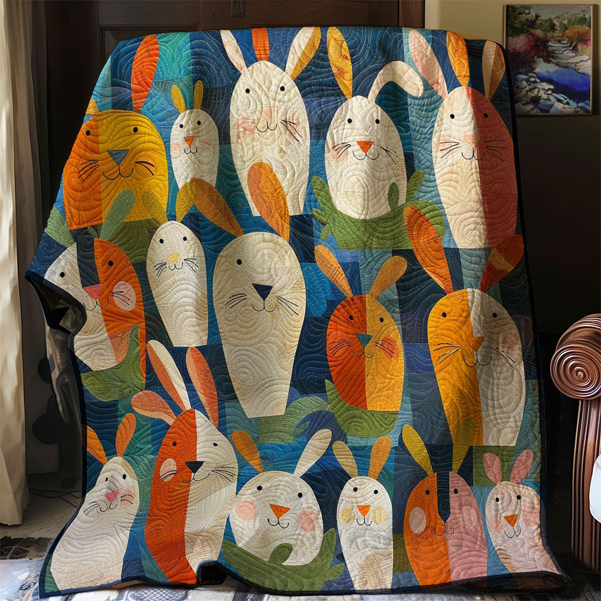 Funny Rabbits WM3007001CL Quilt