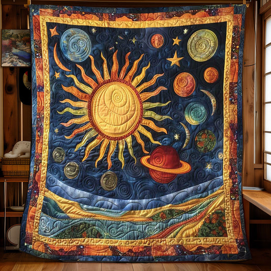 Galactic Sun & Moon Throw WN1008061CL Quilt
