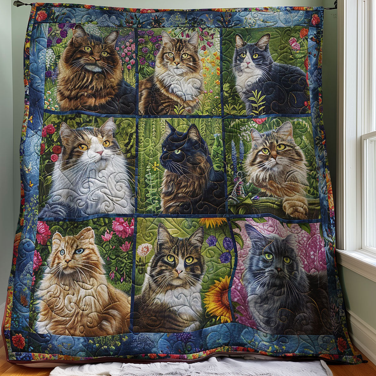 Garden Cat WM1008014CL Quilt