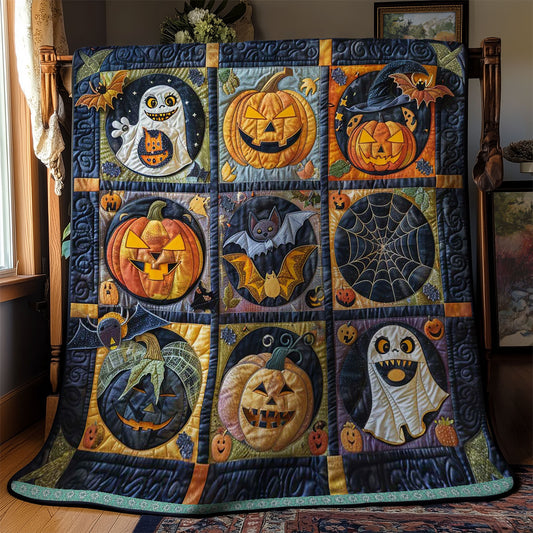 Ghostly Halloween Nights WN2908056CL Quilt