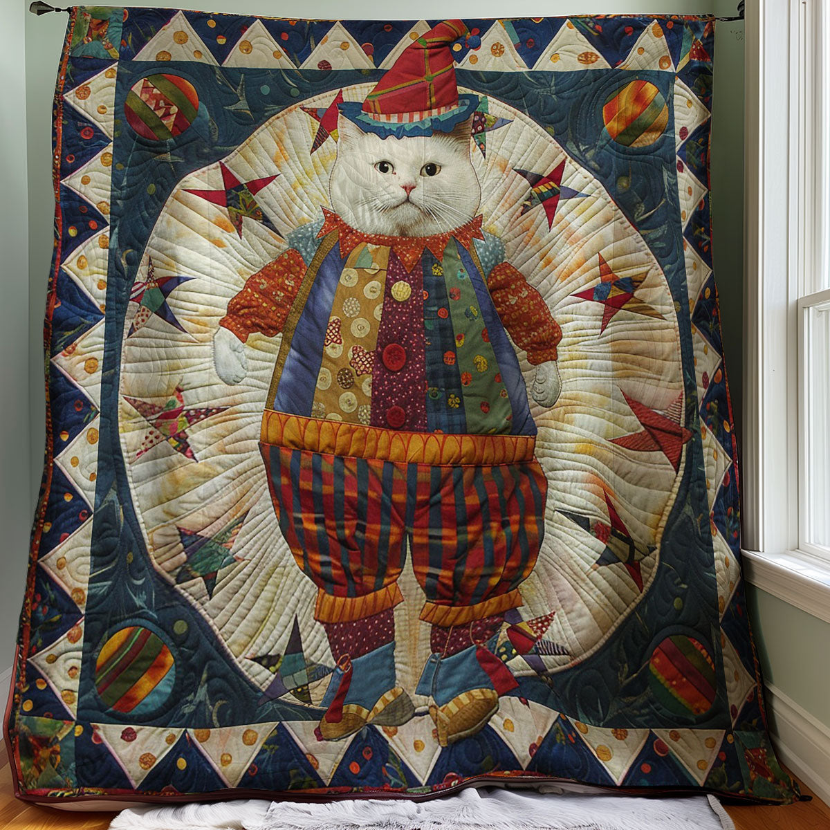 Giant Funny Cat WM1608002CL Quilt