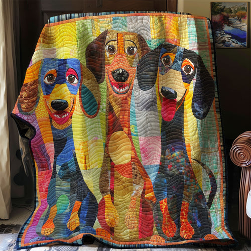 Giggling Dachshund WN2208062CL Quilt