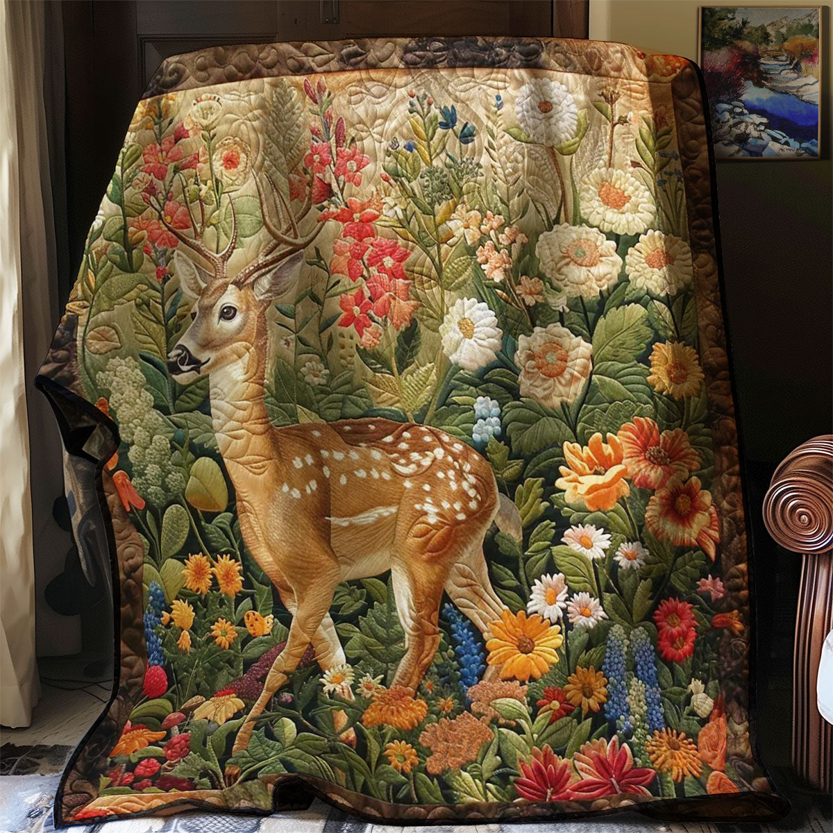 Giraffe Blossom WN2108134CL Quilt