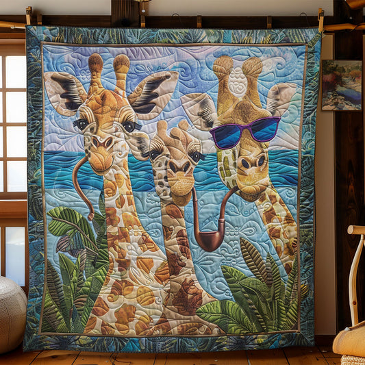 Giraffe In The Beach SR2608045CL Quilt