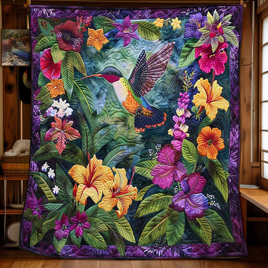 Glimmering Hummingbird WN0908132CL Quilt