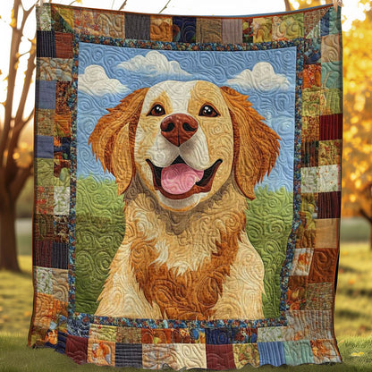 Golden Retriever Funny WN0608021CL Quilt