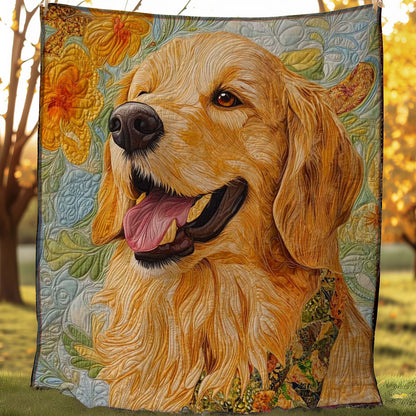 Golden Retriever Love WN0308030CL Quilt