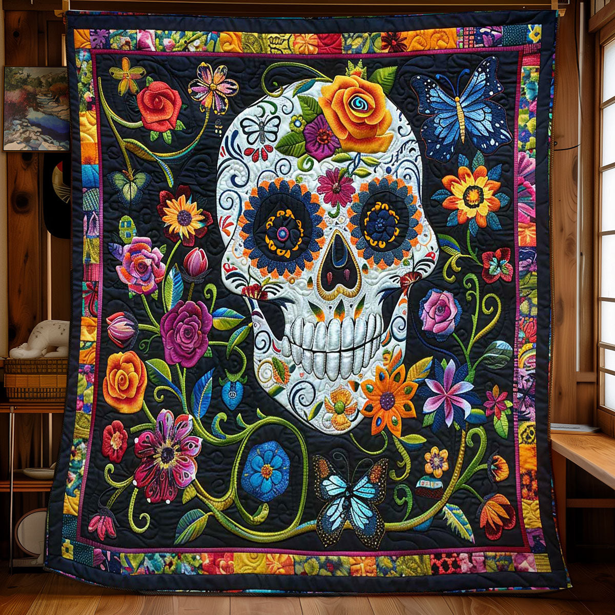 Gothic Bloom Of Souls WN0908109CL Quilt