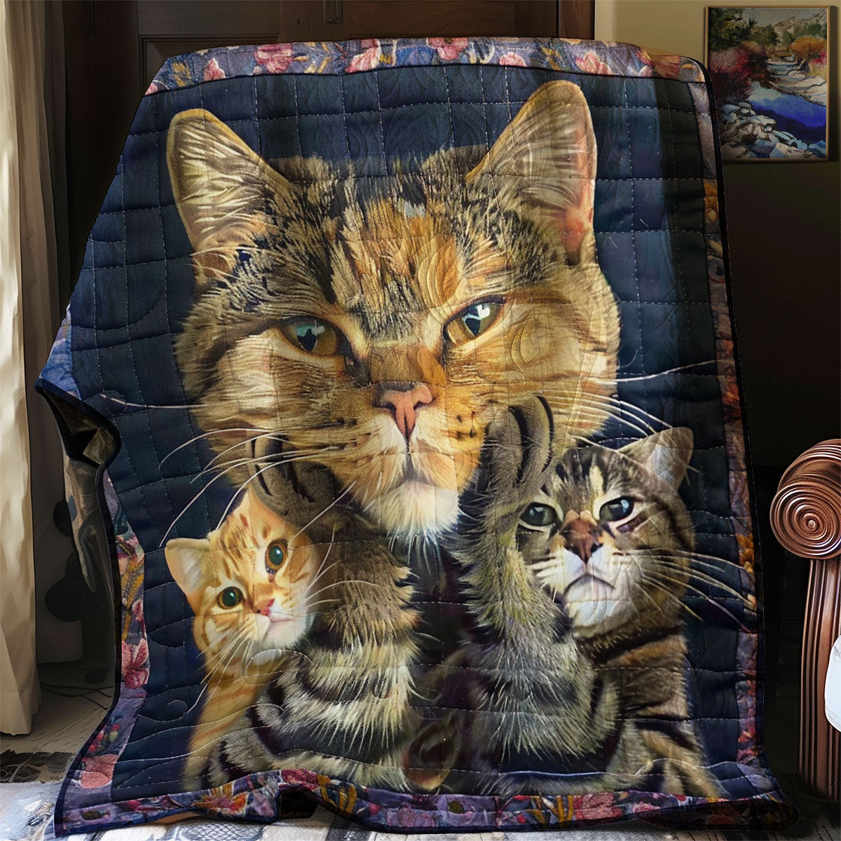 Graceful Cats WN2208010CL Quilt