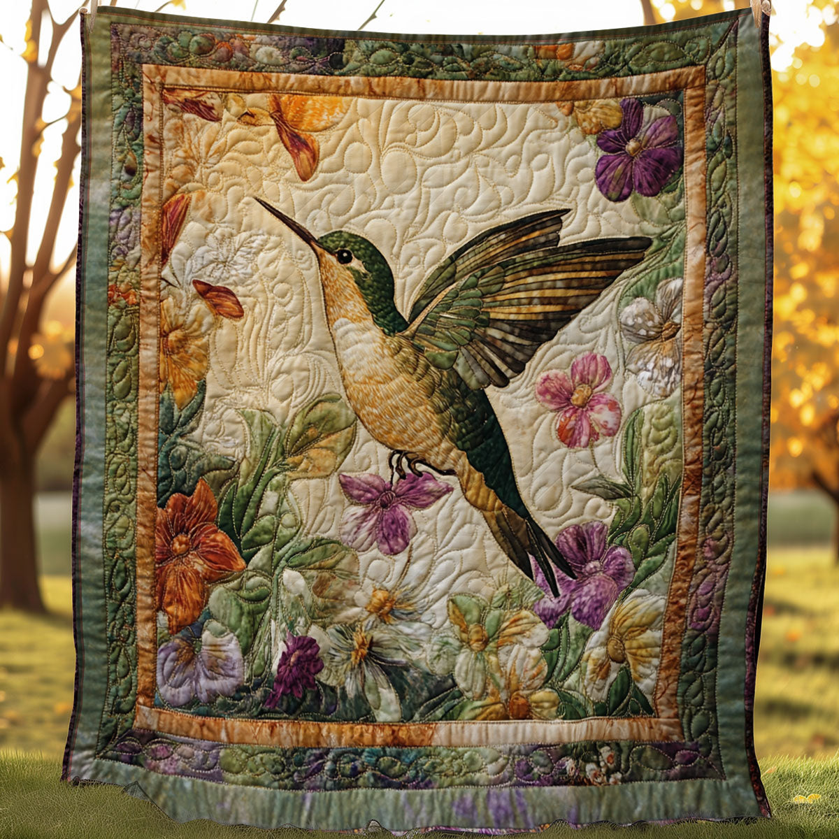 Graceful Hummingbird WN0108065CL Quilt