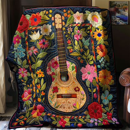 Groovy Guitar Blossoms WN2208124CL Quilt