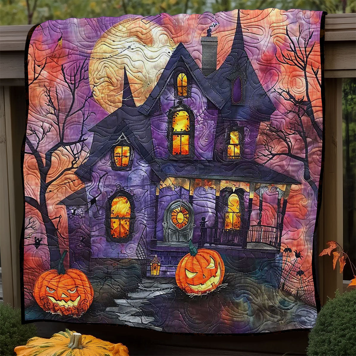 Halloween Mystical Mansion WN1408079CL Quilt