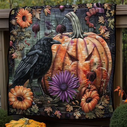 Halloween Pumpkin Crow WN1908072CL Quilt