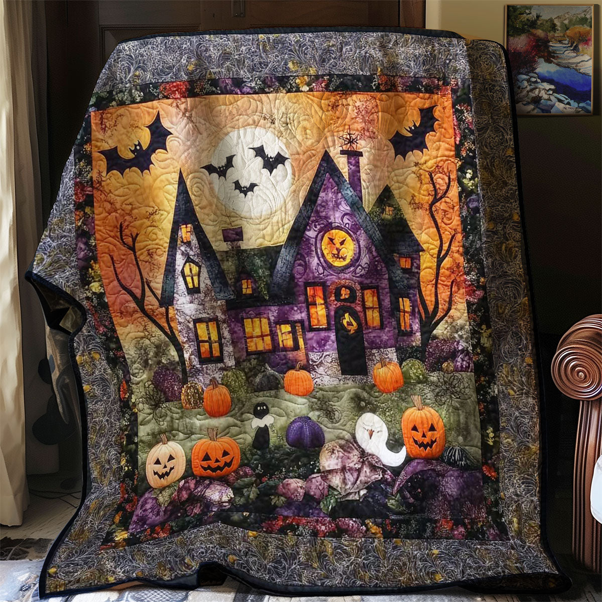 Halloween Spooky WN0608058CL Quilt