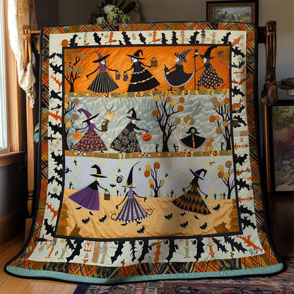 Halloween Witches' Bonfire Ritual WN3008041CL Quilt