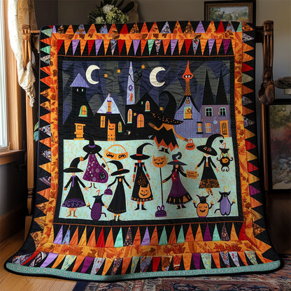 Halloween Witches' Crescent Moon Fest WN3008043CL Quilt