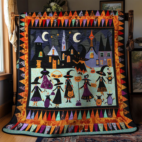 Halloween Witches' Crescent Moon Fest WN3008043CL Quilt