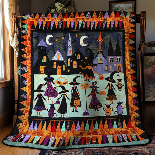 Halloween Witches' Crescent Moon Fest WN3008043CL Quilt