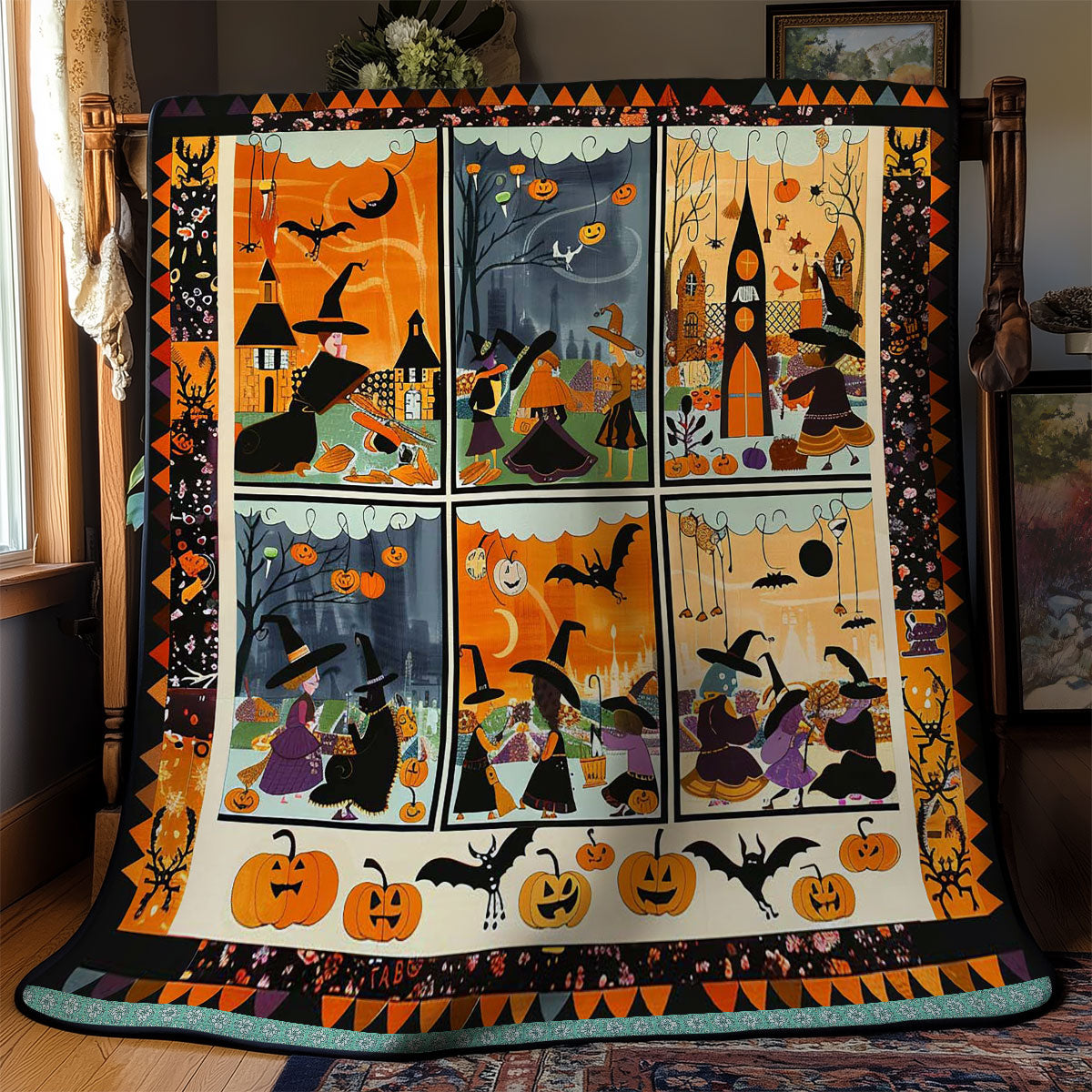 Halloween Witches' Dance WN3008036CL Quilt