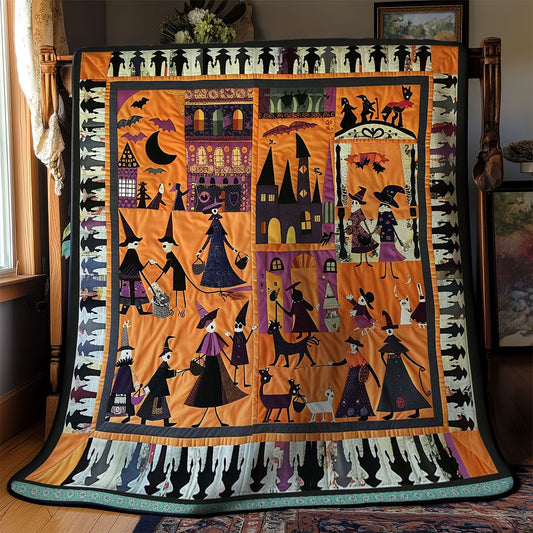 Halloween Witches' Magic Market WN3008044CL Quilt