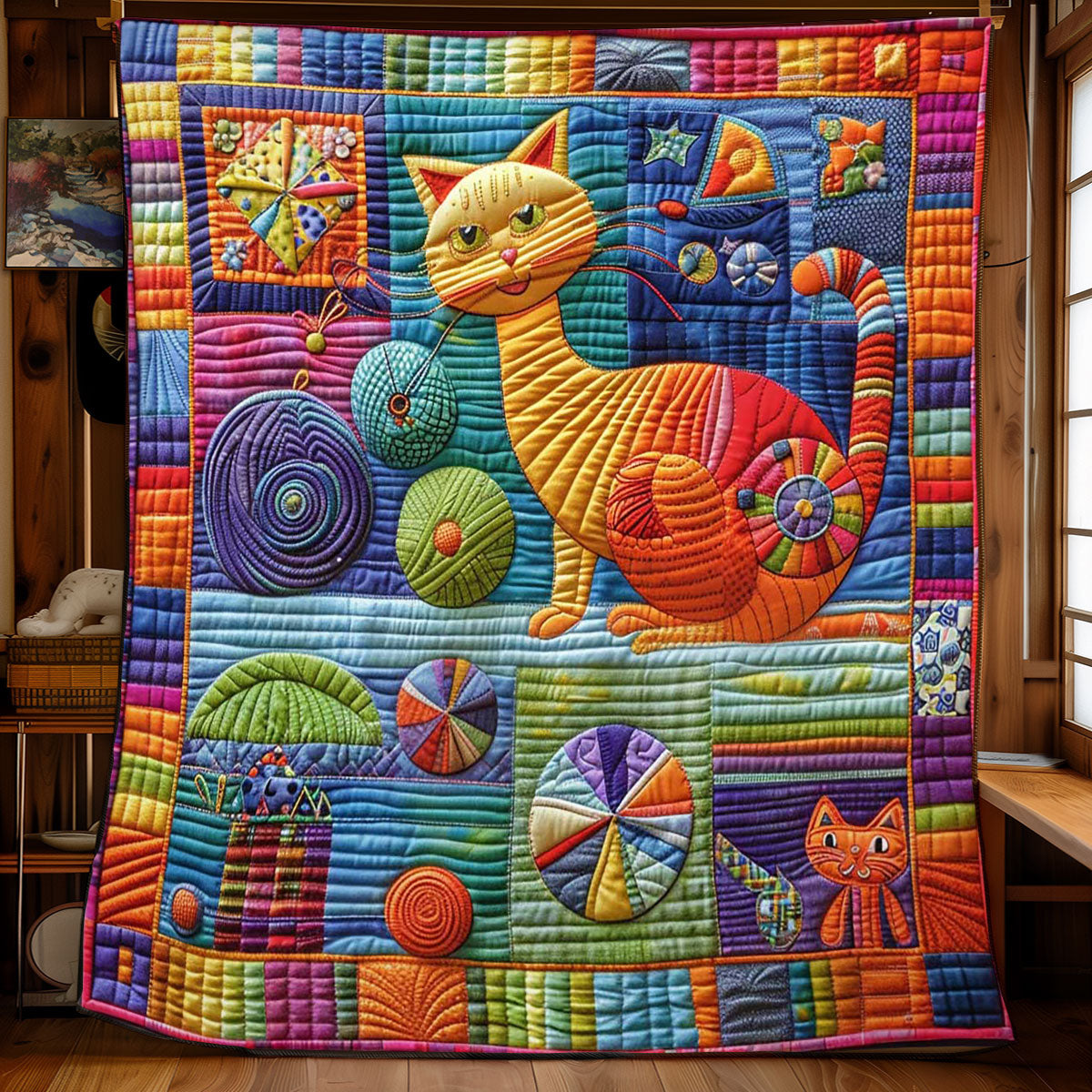 Happy Catnip WN0908145CL Quilt