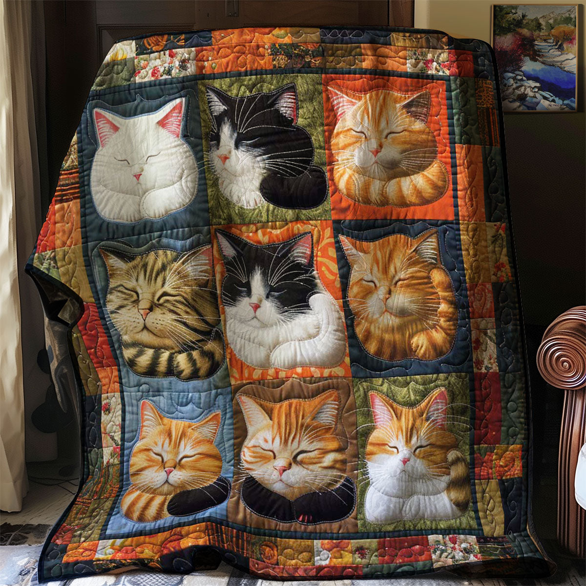 Happy Cats WN2108028CL Quilt